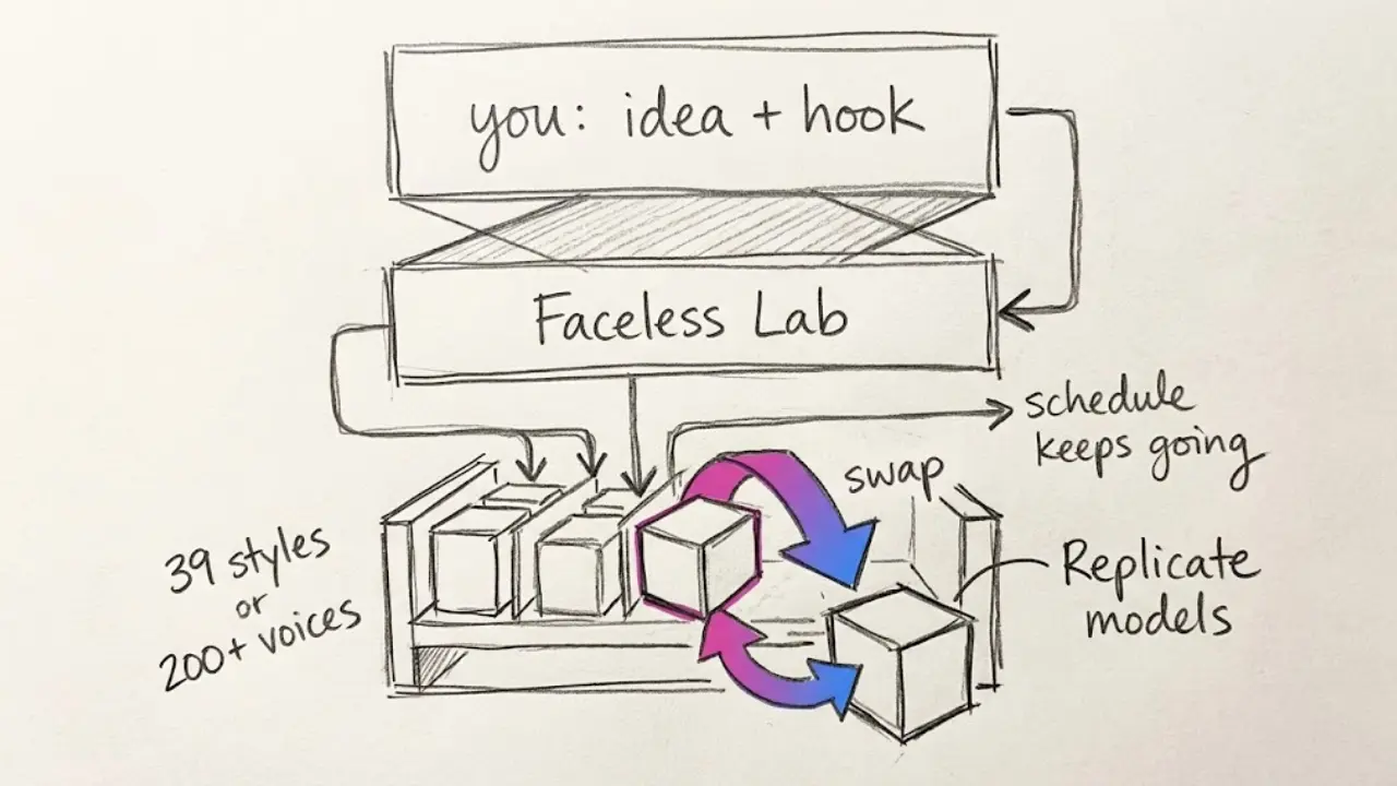 multi-model-faceless-video-workflow-sketch