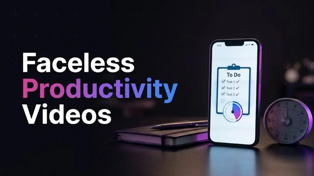 Turn Study and Productivity Tips Into Faceless Shorts People Save for Later